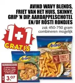 MCD Supermarkt AVIKO WAVY BLENDS, FRIET VAN HET HUIS, SKINNY, GRIP 'N DIP, AARDAPPELSCHOTEL EN/OF RÖSTI RONDJES aanbieding