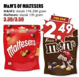 MCD Supermarkt M&M'S OF MALTESERS aanbieding