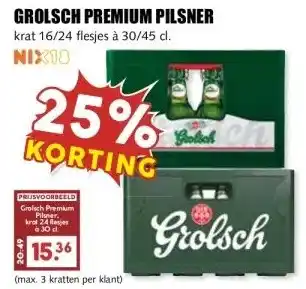 MCD Supermarkt GROLSCH PREMIUM PILSNER aanbieding