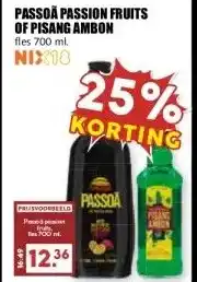 MCD Supermarkt PASSOA PASSION FRUITS OF PISANG AMBON aanbieding