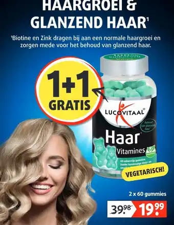 Lucovitaal HAARGROEI & GLANZEND HAAR¹ aanbieding