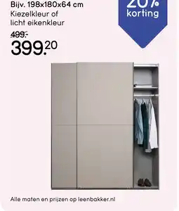 Leen Bakker Kledingkasten Dex aanbieding