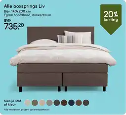 Leen Bakker Boxsprings Liv aanbieding