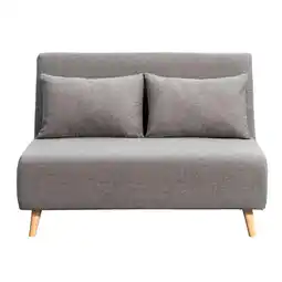 Leen Bakker Slaapbank Luzern - grijs - 81x121x90 cm aanbieding