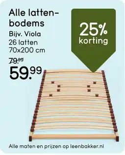 Leen Bakker Lattenbodem Viola aanbieding