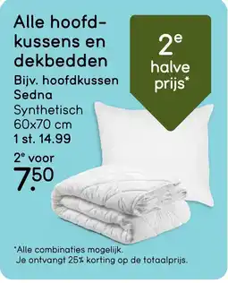 Leen Bakker Hoofdkussen Sedna aanbieding