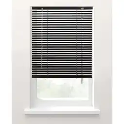 Leen Bakker Fenstr jaloezie aluminium 25 mm matzwart - 60x180 cm aanbieding