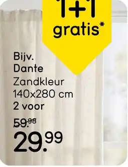 Leen Bakker Gordijn Dante aanbieding
