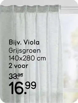 Leen Bakker Gordijn Viola aanbieding