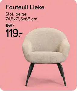Leen Bakker Fauteuil Lieke aanbieding