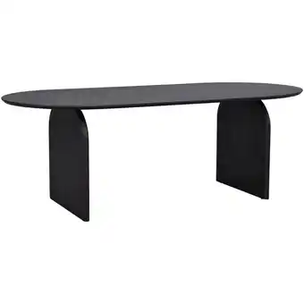 Leen Bakker Eetkamertafel Bella - mokka - 75x220x100 cm aanbieding