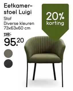 Leen Bakker Eetkamerstoel Luigi aanbieding