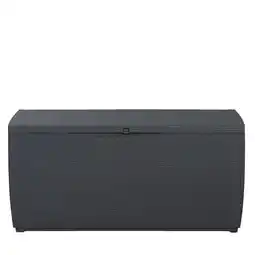 Leen Bakker Opbergbox Capri 302L - antraciet/grijs - 123x53,5x57 cm aanbieding