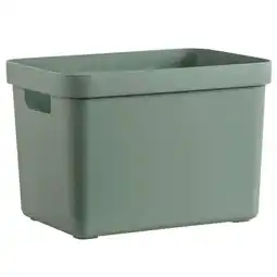Leen Bakker Sigma home box 18 liter - donkergroen - 35,2x25,3x24,3 cm aanbieding