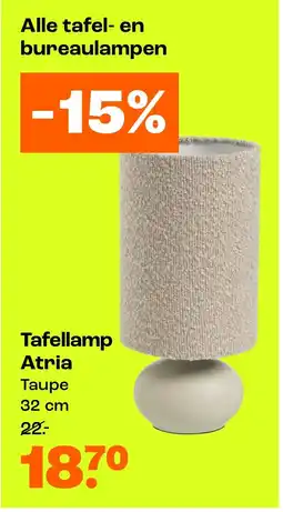 Kwantum Tafellamp Atria aanbieding