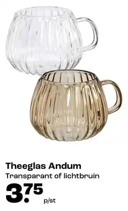 Kwantum Theeglas Andum aanbieding