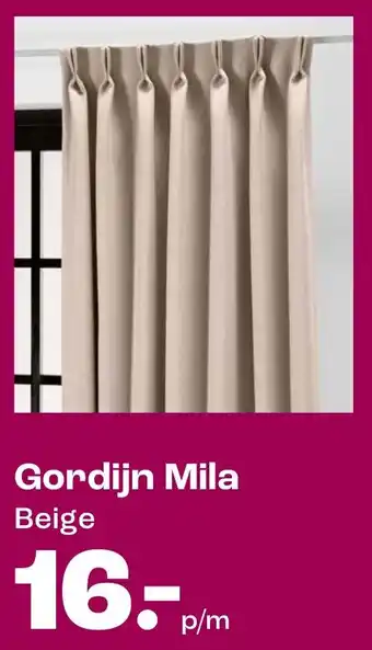 Kwantum Gordijn Mila aanbieding