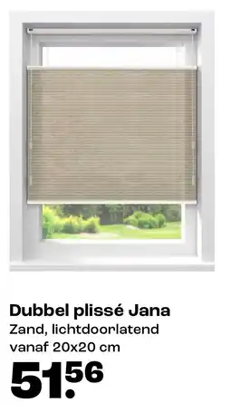 Kwantum Dubbel Plissé Jana aanbieding