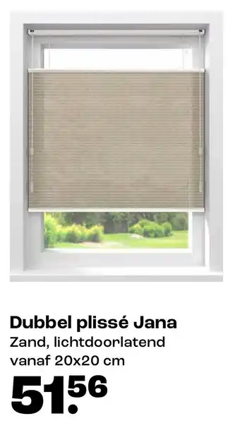 Kwantum Dubbel Plissé Jana aanbieding