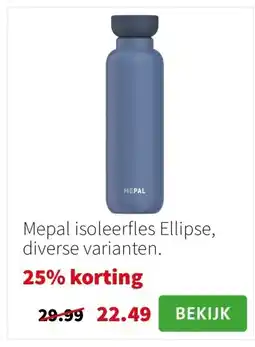 Intratuin Mepal isoleerfles Ellipse, diverse varianten. aanbieding