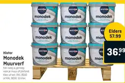 Hubo Histor Monodek Muurverf aanbieding