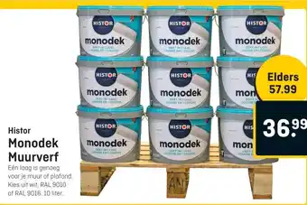 Hubo Histor Monodek Muurverf aanbieding