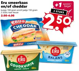 CoopCompact Eru smeerkaas en/of cheddar aanbieding