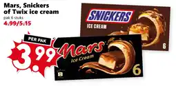 CoopCompact Mars, Snickers of Twix ice cream aanbieding