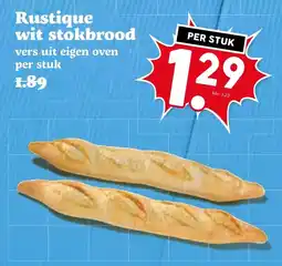 Coop Rustique wit stokbrood aanbieding