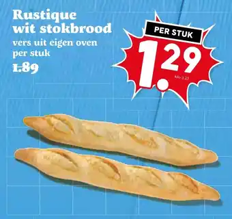 Coop Rustique wit stokbrood aanbieding