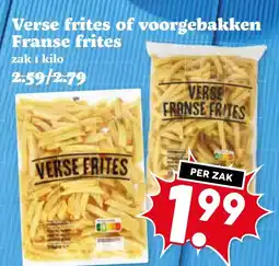 Coop Verse frites of voorgebakken Franse frites aanbieding