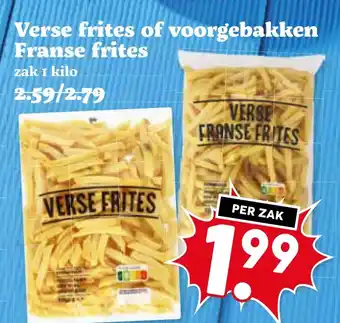 Coop Verse frites of voorgebakken Franse frites aanbieding