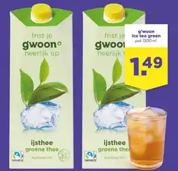 Coop g'woon ice tea green aanbieding