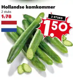 Coop Hollandse komkommer aanbieding