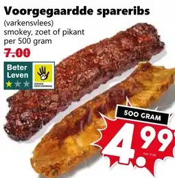 Coop Voorgegaardde spareribs aanbieding