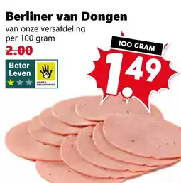 Coop Berliner van Dongen aanbieding