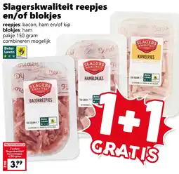 Coop Slagerskwaliteit reepjes en/of blokjes aanbieding