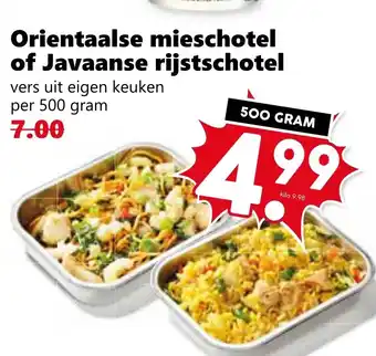 Coop Orientaalse mieschotel of Javaanse rijstschotel aanbieding