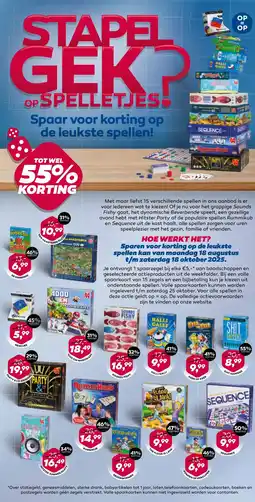 Coop STAPEL GEK? OP SPELLETJES aanbieding