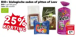 Coop BIO+ biologische zaden of pitten of Leev aanbieding