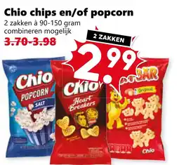 Coop Chio chips en/of popcorn aanbieding