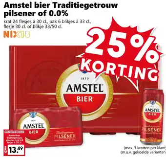 Coop Amstel bier Traditiegetrouw pilsener of 0.0% aanbieding