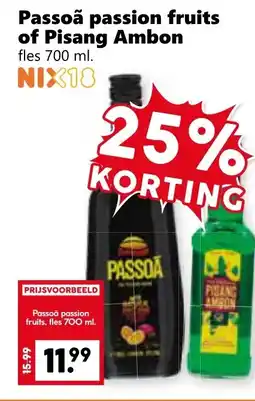 Coop Passoã passion fruits of Pisang Ambon aanbieding