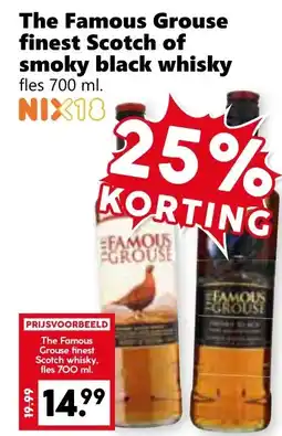 Coop The Famous Grouse finest Scotch of smoky black whisky aanbieding