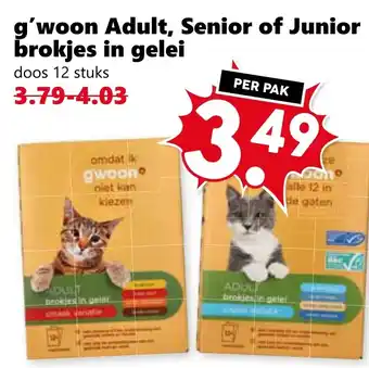 Coop g'woon Adult, Senior of Junior brokies in gelei aanbieding