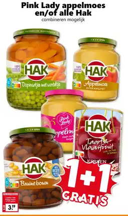 Coop Pink Lady appelmoes en/of alle Hak aanbieding