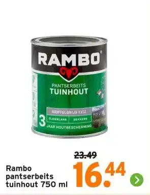 GAMMA Rambo pantserbeits tuinhout aanbieding