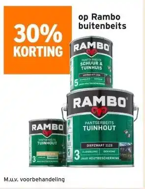 GAMMA Op Rambo op Rambo buitenbeits aanbieding