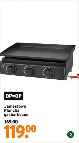 GAMMA Jamestown Plancha gasbarbecue aanbieding