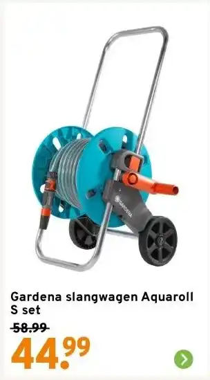 GAMMA Gardena slangwagen Aquaroll S set aanbieding
